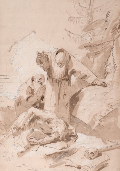 Saint Fidelis of Sigmaringen and Saint Joseph of Leonessa, c. 1747-1758 by Giovanni Battista Tiepolo
